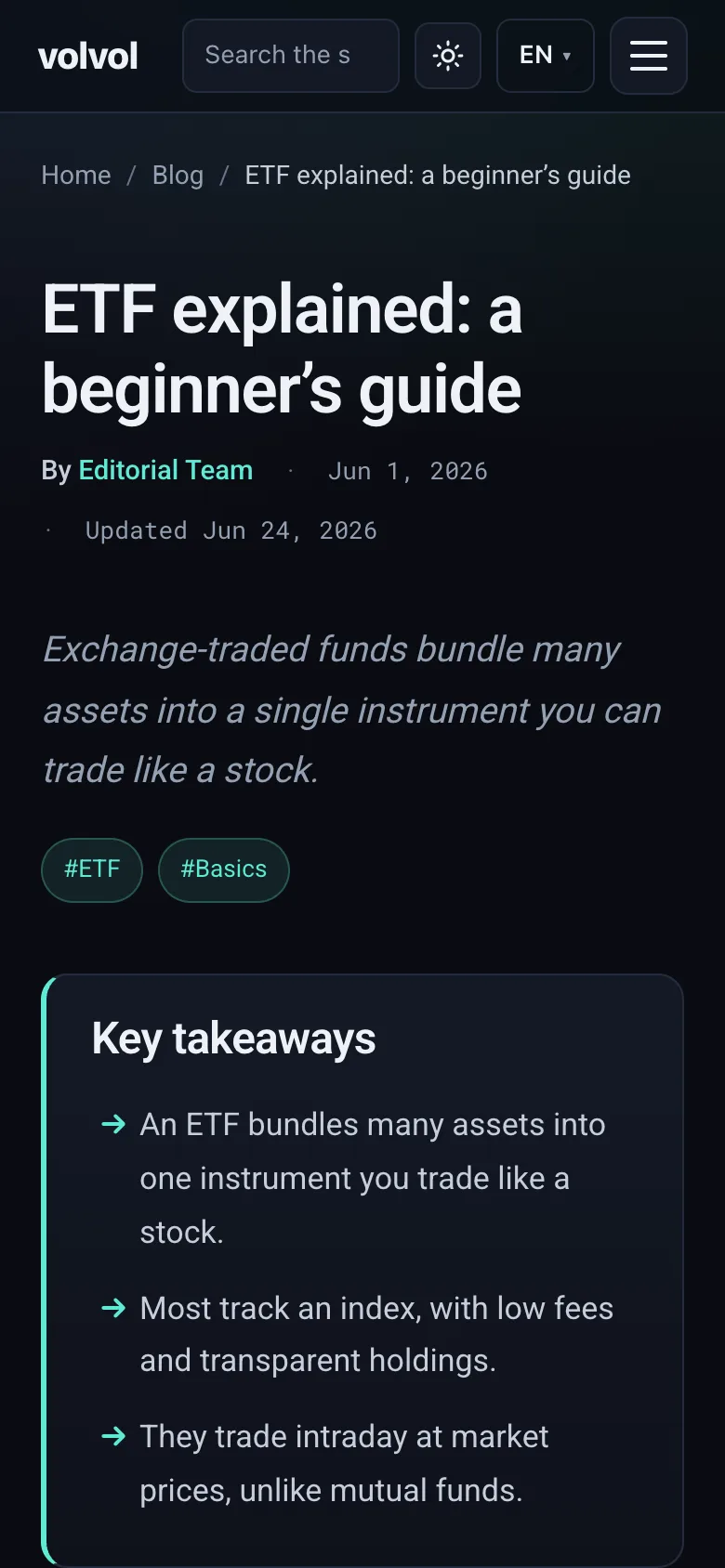 Mobile article